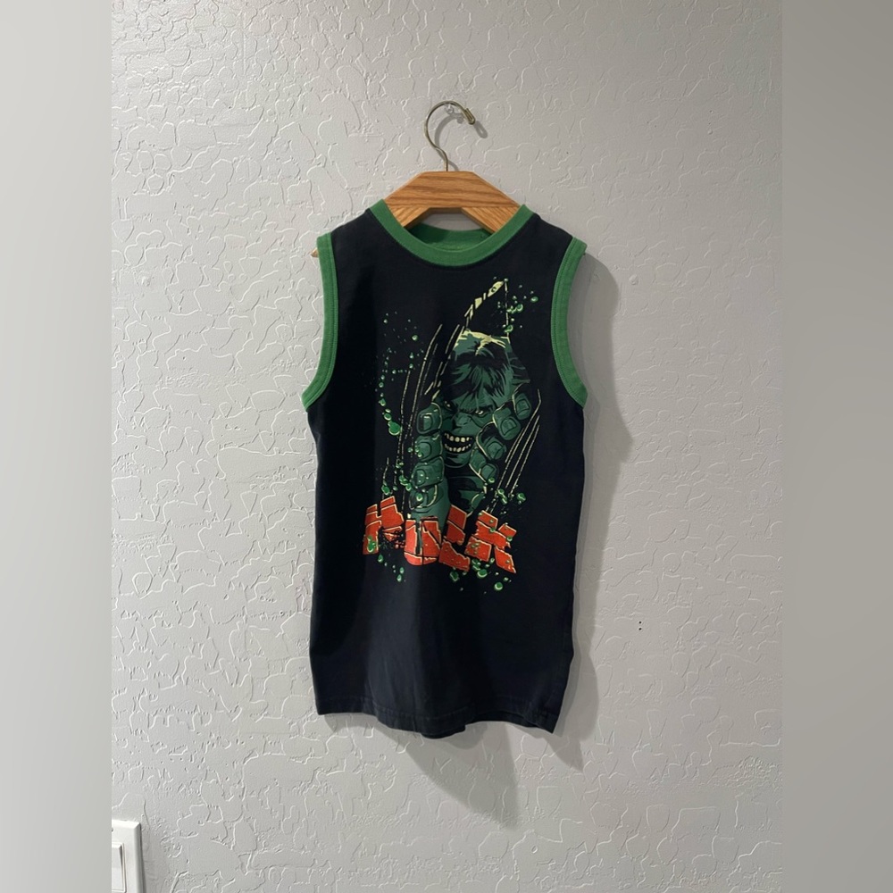 Vintage‎ Y2K Marvel Hulk Smash Tank Top Size 7